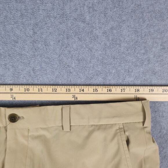 Brooks Brothers Shorts Mens Size 38 Flat Front Chino Golf Tan Khaki - Picture 11 of 15
